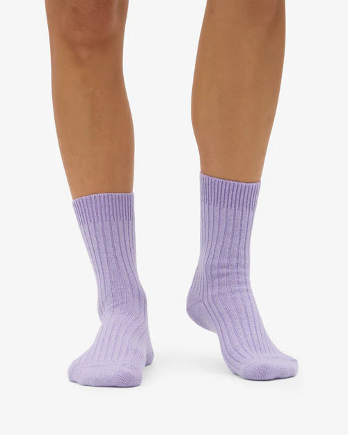 Merino blend ponožky COLORFUL STANDARD - Soft lavender
